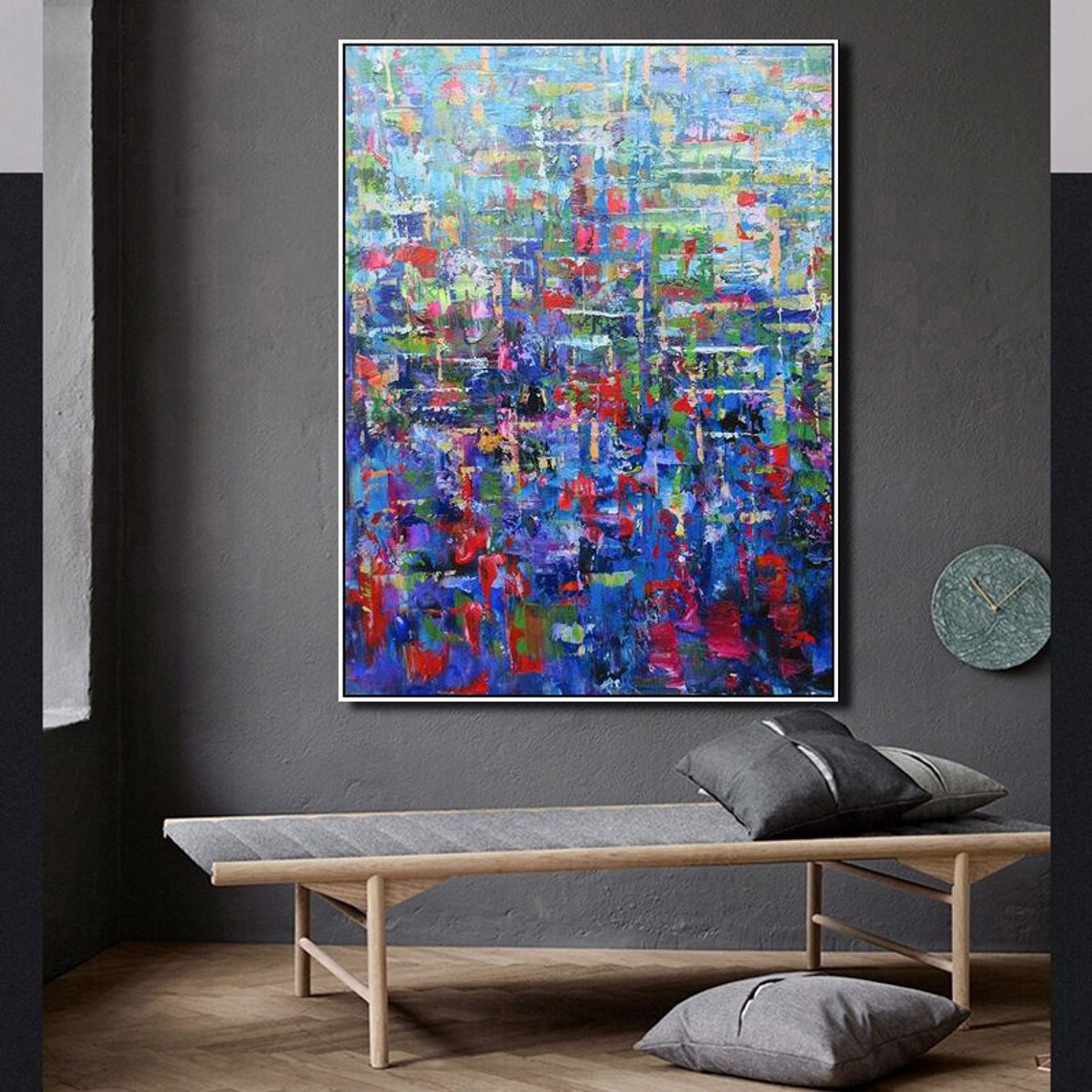 Handcrafted Abstract Painting Fine Wall Art For Homedecor AB1061