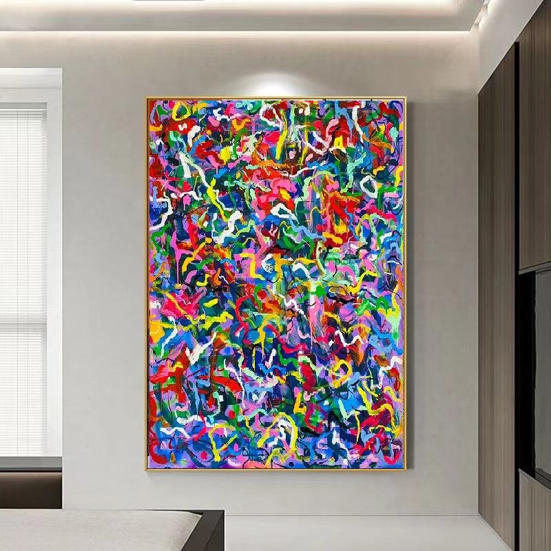 Handcrafted Abstract Painting Fine Wall Art For Homedecor AB1063