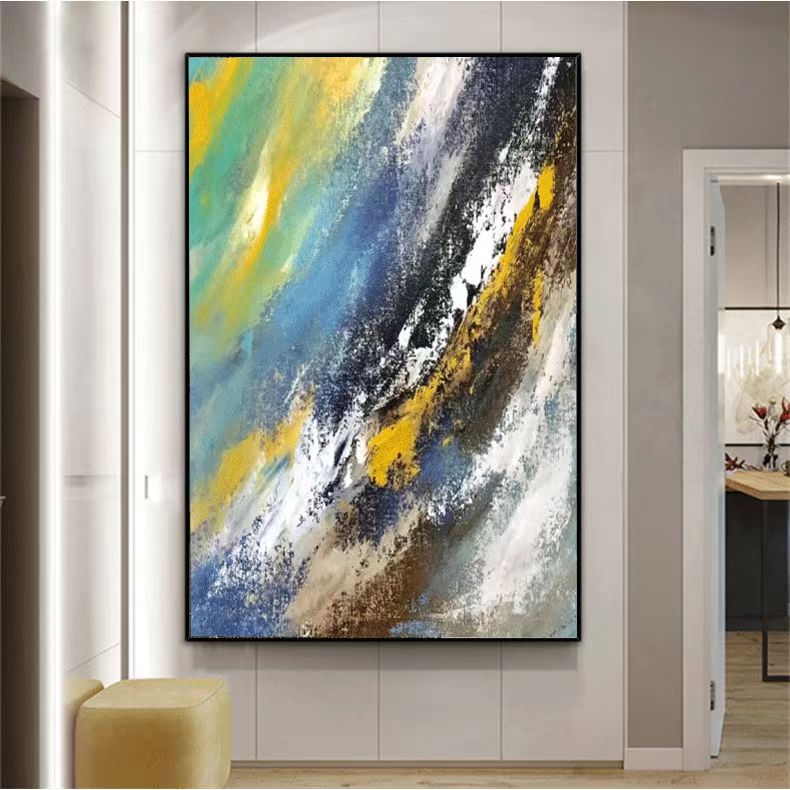Handcrafted Abstract Painting Fine Wall Art For Homedecor AB1065