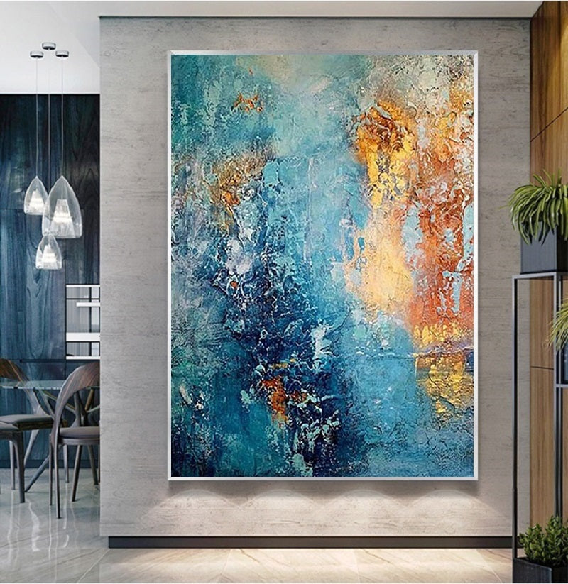 Handcrafted Abstract Painting Fine Wall Art For Homedecor AB1079