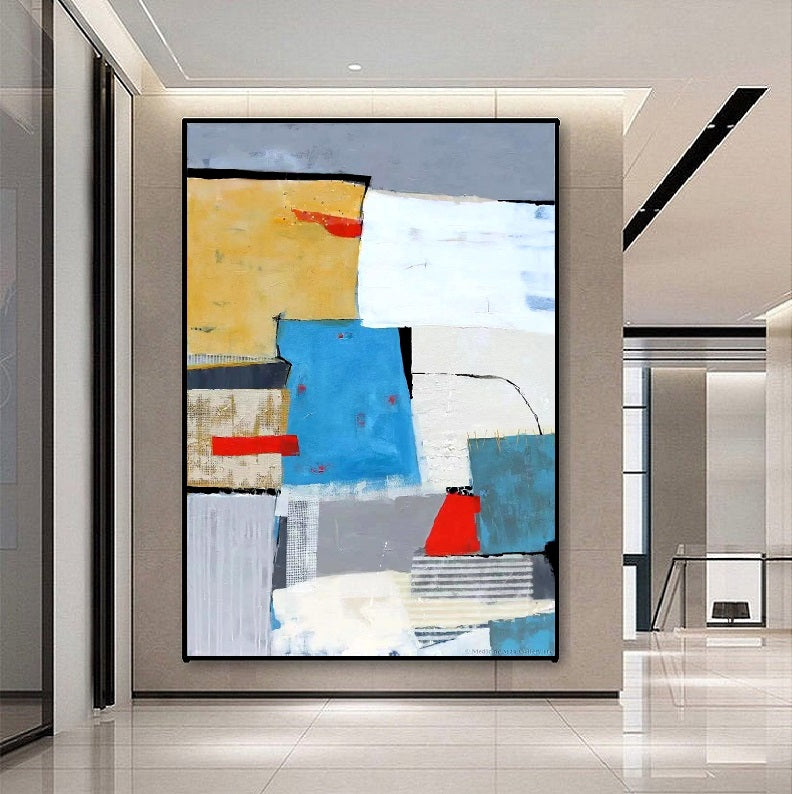 Handcrafted Abstract Painting Fine Wall Art For Homedecor AB1082A