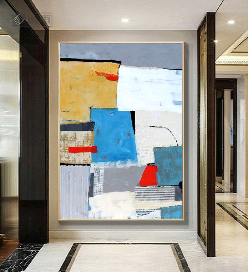 Handcrafted Abstract Painting Fine Wall Art For Homedecor AB1082A
