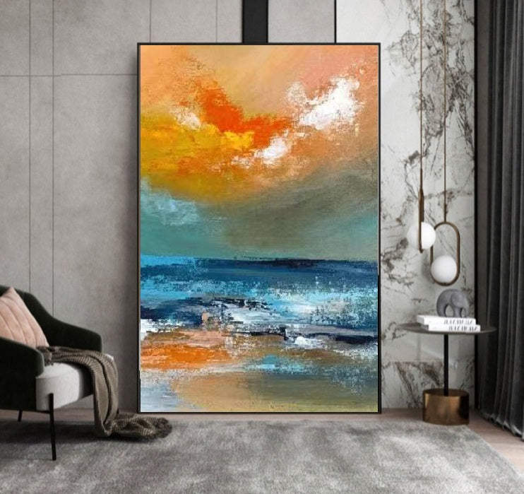 Handcrafted Abstract Painting Fine Wall Art For Homedecor AB1088