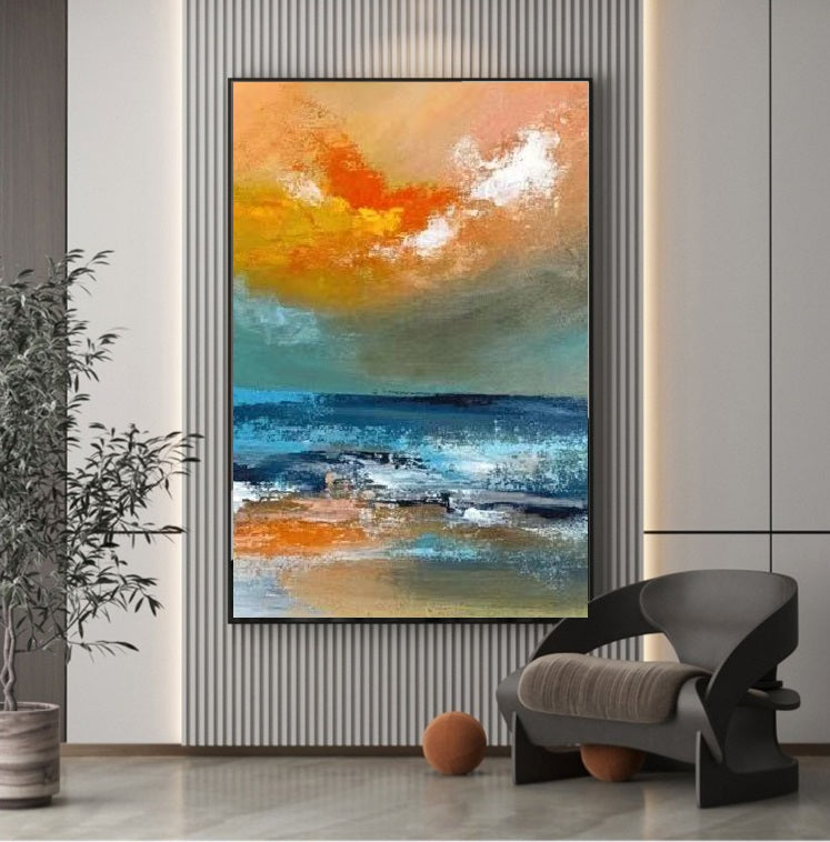 Handcrafted Abstract Painting Fine Wall Art For Homedecor AB1088