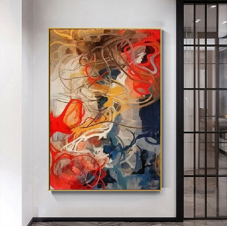 Handcrafted Abstract Painting Fine Wall Art For Homedecor AB1104