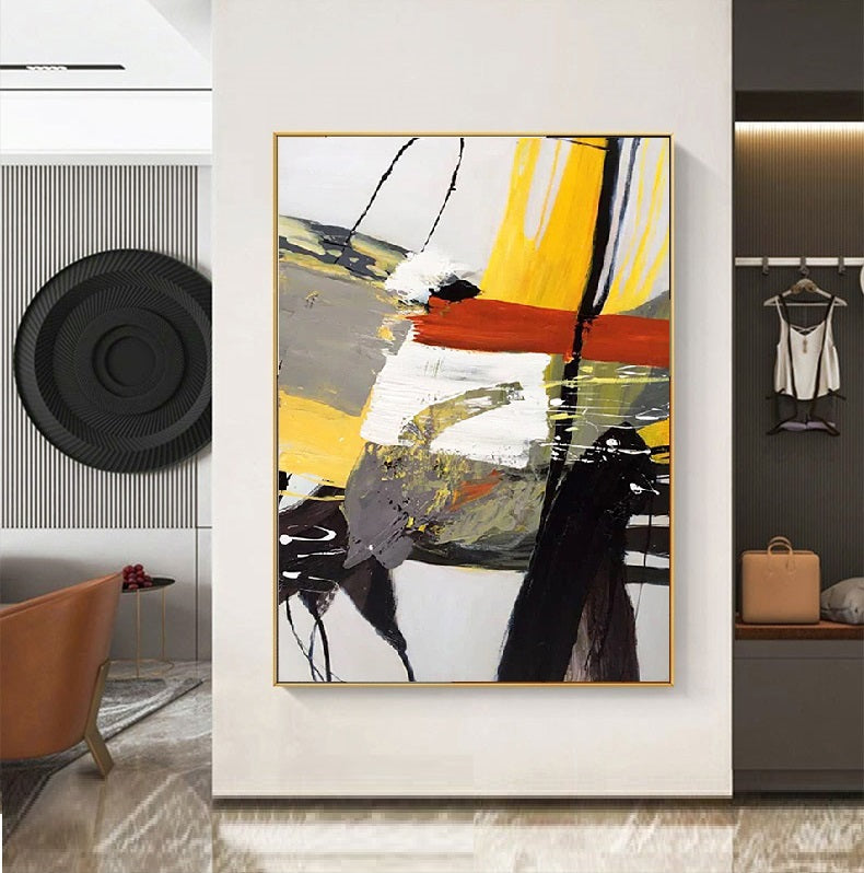 Handcrafted Abstract Painting Fine Wall Art For Homedecor AB1108