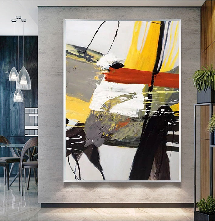 Handcrafted Abstract Painting Fine Wall Art For Homedecor AB1108