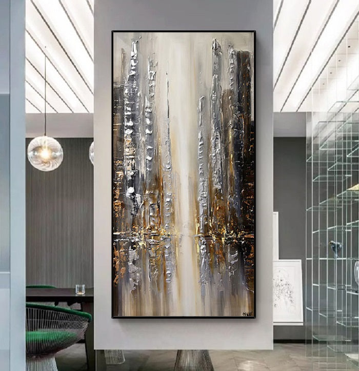 Handcrafted Abstract Painting Fine Wall Art For Homedecor AB2005