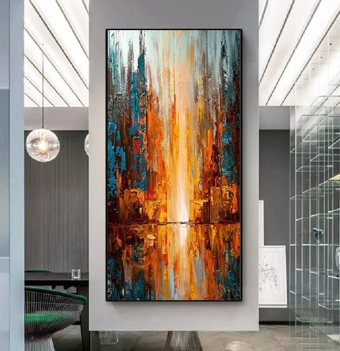 Handcrafted Abstract Painting Fine Wall Art For Homedecor AB2006
