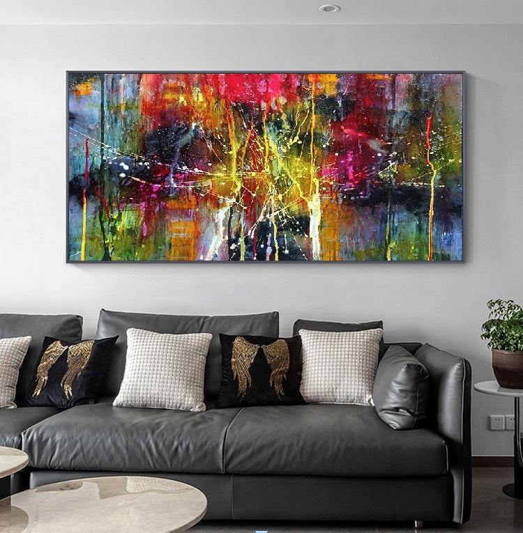Handcrafted Abstract Painting Fine Wall Art For Homedecor AB2009