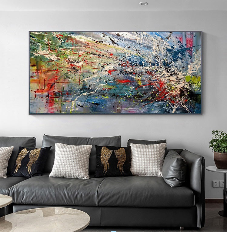 Handcrafted Abstract Painting Fine Wall Art For Homedecor AB2010