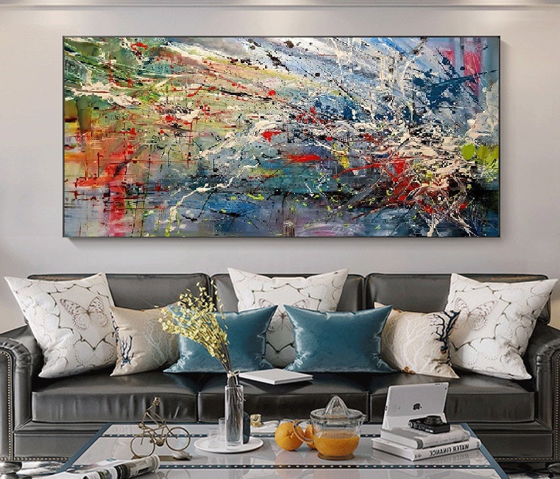 Handcrafted Abstract Painting Fine Wall Art For Homedecor AB2010