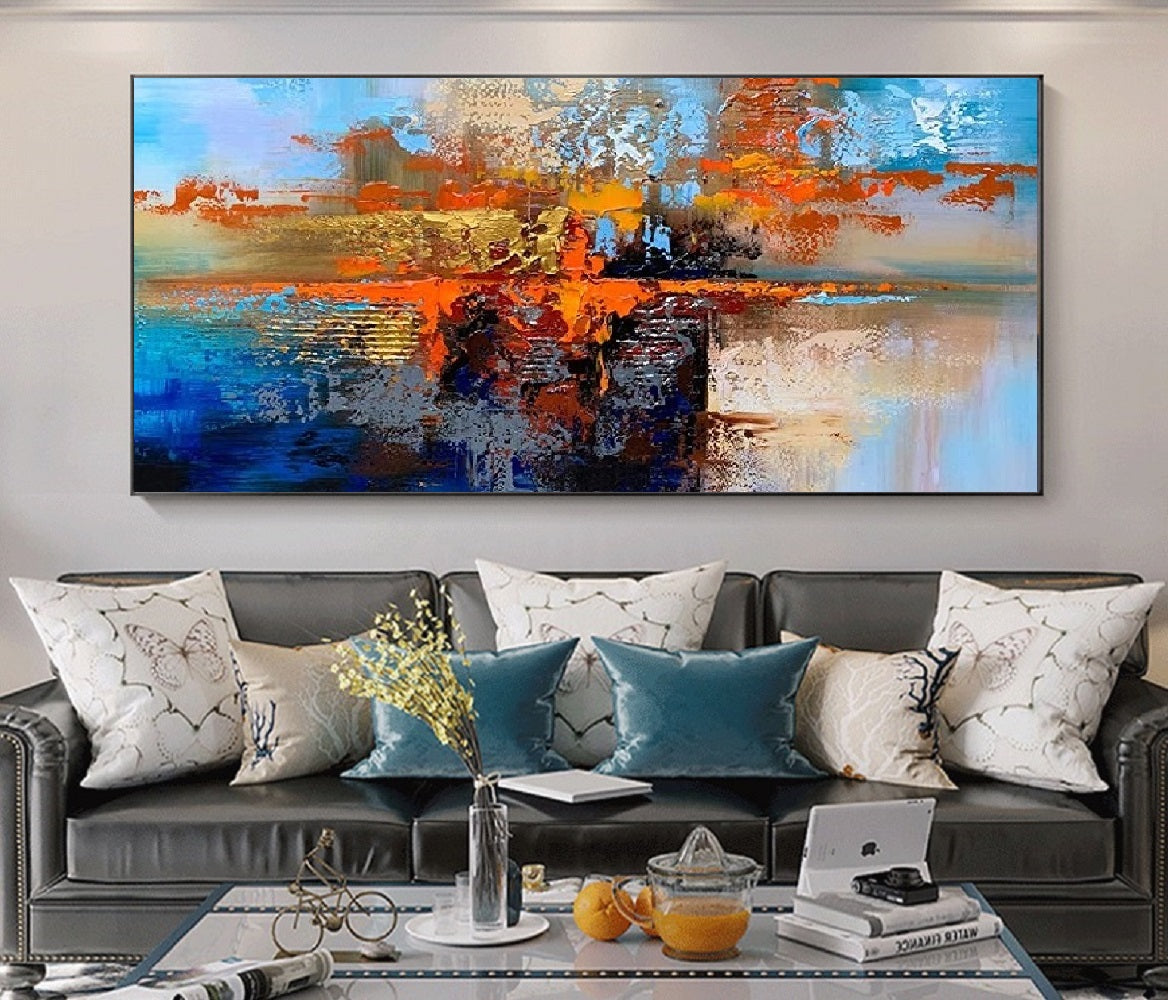 Handcrafted Abstract Painting Fine Wall Art For Homedecor AB2012