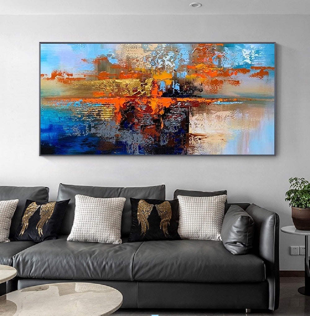 Handcrafted Abstract Painting Fine Wall Art For Homedecor AB2012