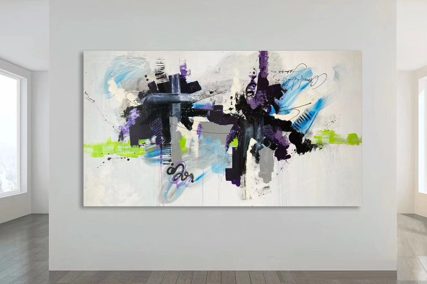 Handcrafted Abstract Painting Fine Wall Art For Homedecor AB2013