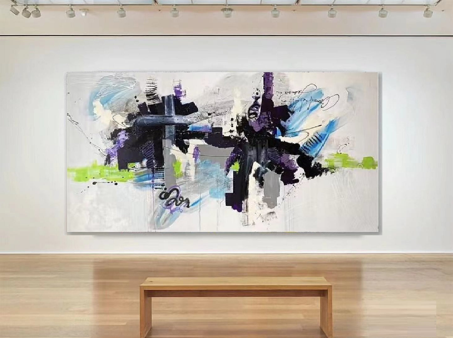 Handcrafted Abstract Painting Fine Wall Art For Homedecor AB2013
