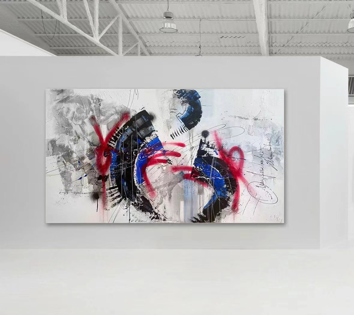 Handcrafted Abstract Painting Fine Wall Art For Homedecor AB2014
