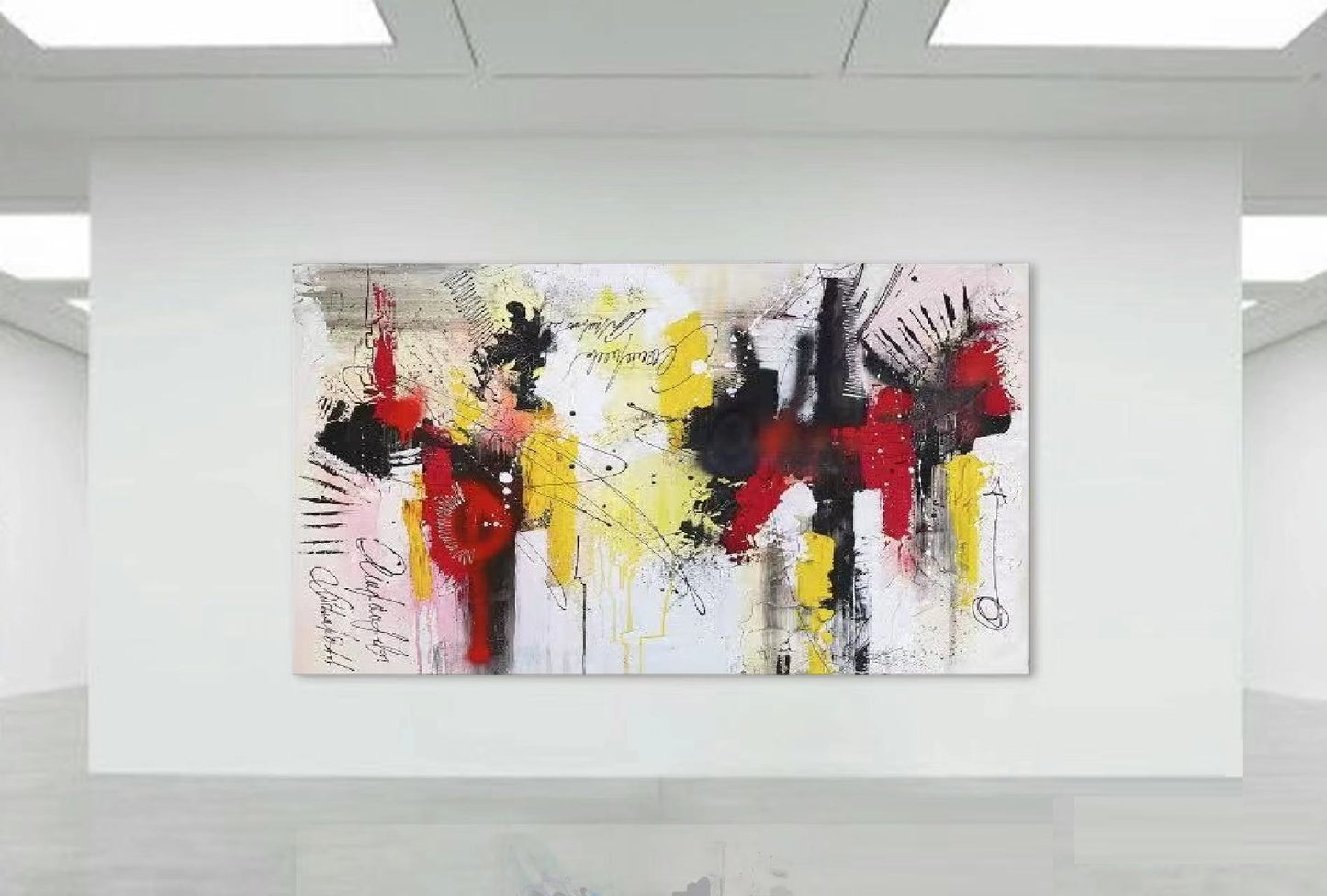 Handcrafted Abstract Painting Fine Wall Art For Homedecor AB2015
