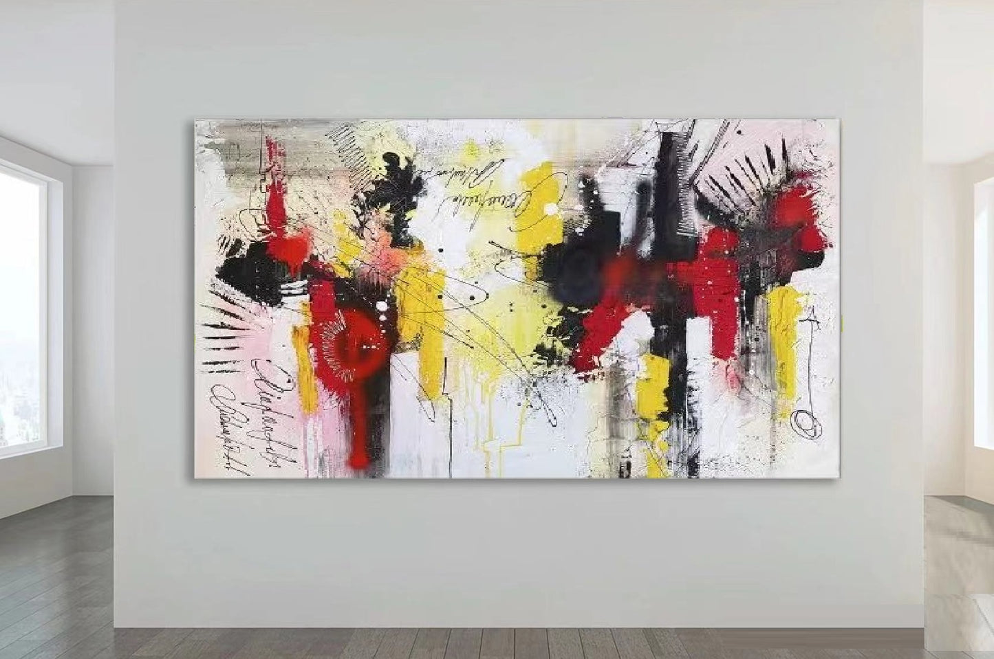 Handcrafted Abstract Painting Fine Wall Art For Homedecor AB2015