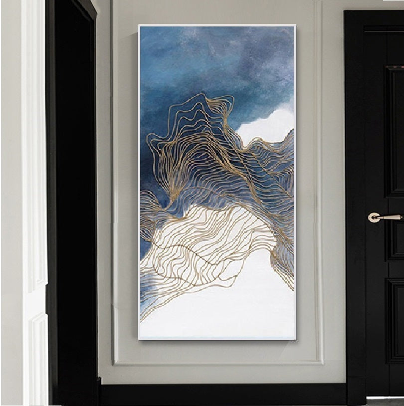 Handcrafted Abstract Painting, Modern Wall Art for Home Decor AB2033