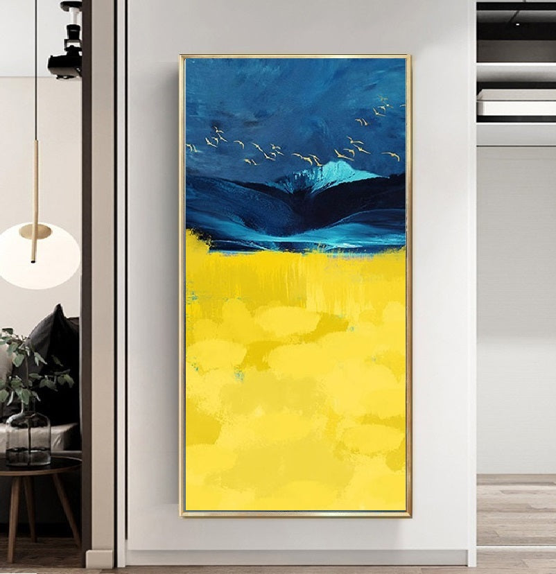 Handcrafted Abstract Painting, Modern Wall Art for Home Decor AB2039