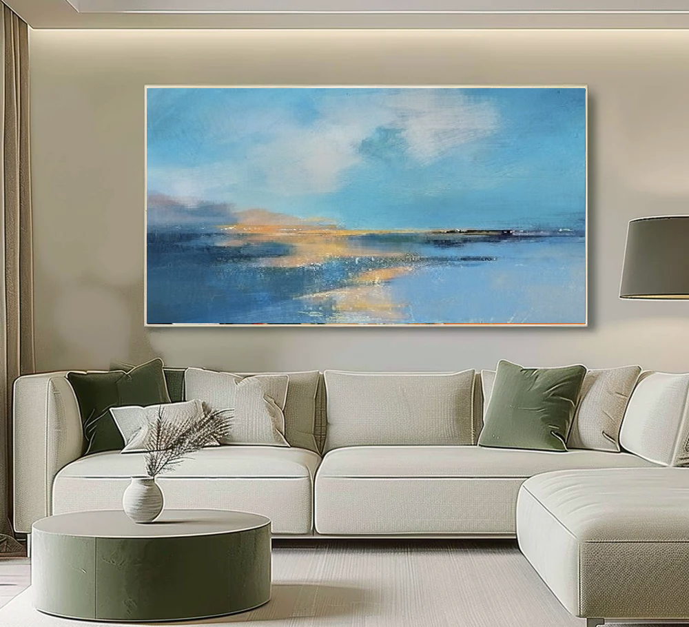 Handcrafted Abstract Painting Fine Wall Art For Homedecor AB2043