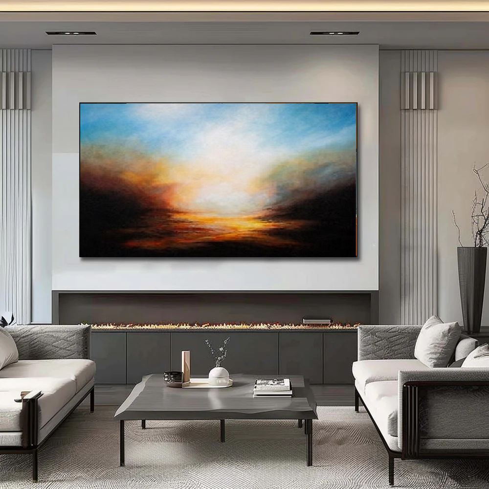 Handcrafted Abstract Painting, Modern Wall Art for Home Decor AB2044