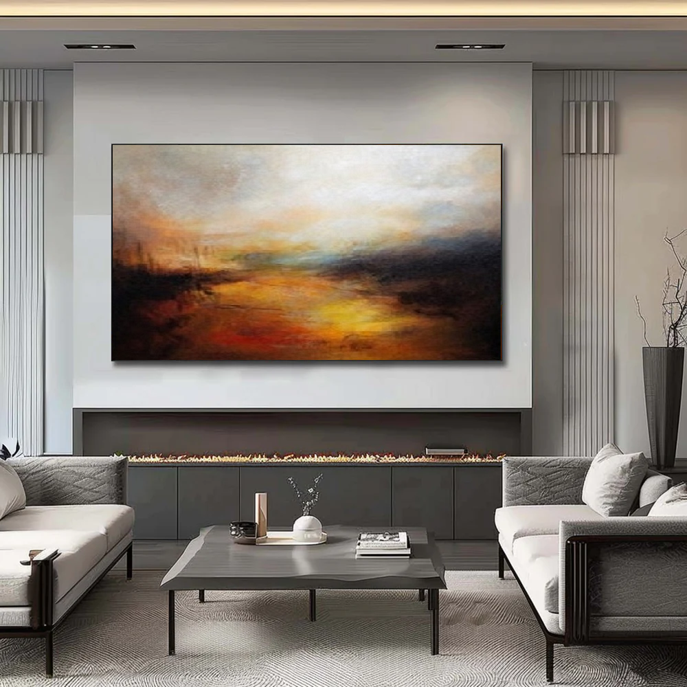 Handcrafted Abstract Painting, Modern Wall Art for Home Decor AB2045