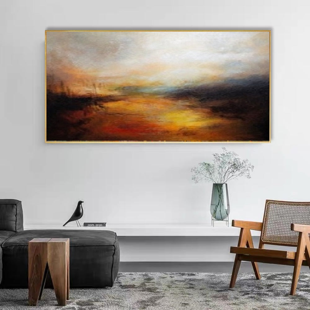 Handcrafted Abstract Painting, Modern Wall Art for Home Decor AB2045
