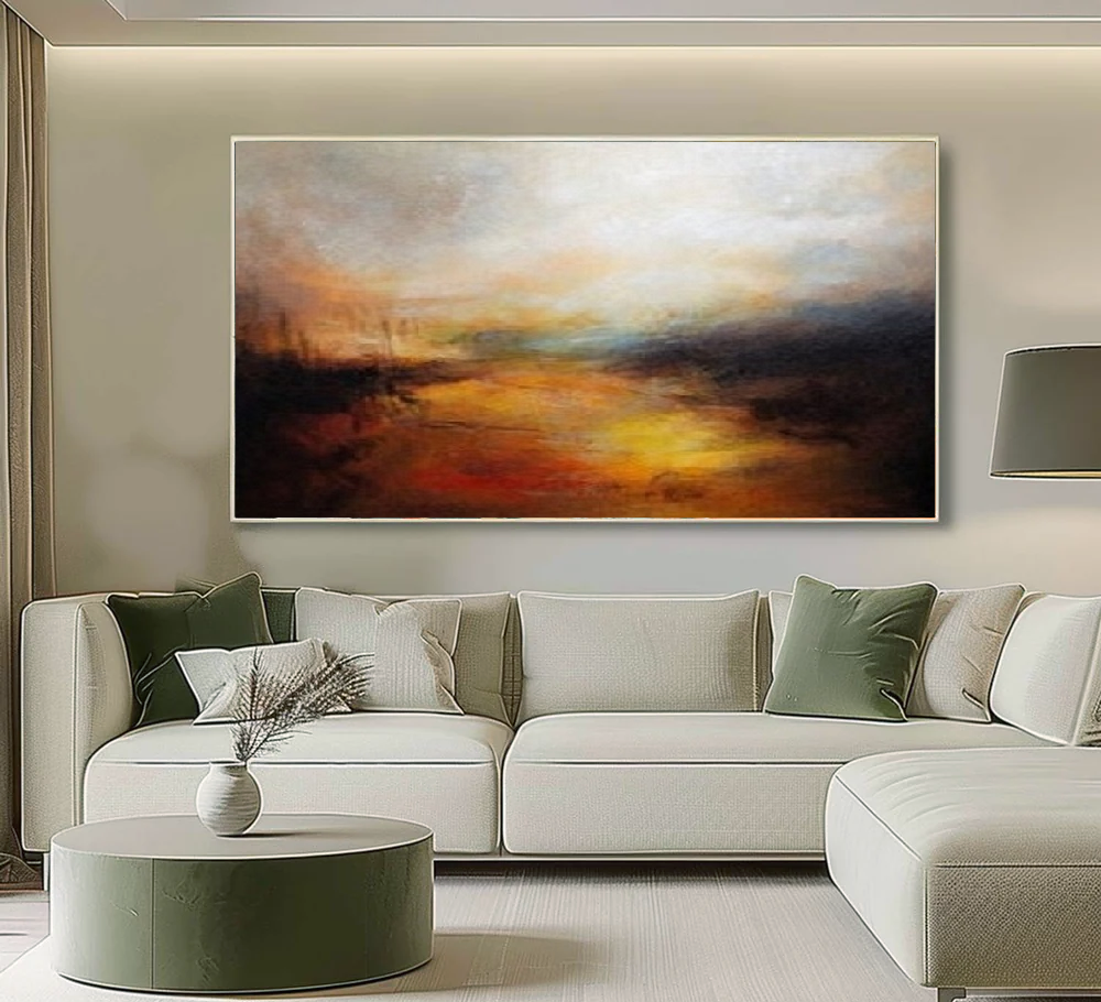 Handcrafted Abstract Painting, Modern Wall Art for Home Decor AB2045