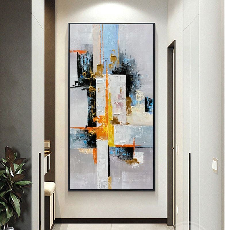 Handcrafted Abstract Painting, Modern Wall Art for Home Decor AB2047