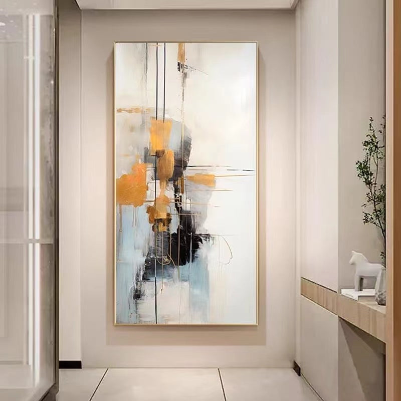 Handcrafted Abstract Painting, Modern Wall Art for Home Decor AB2048