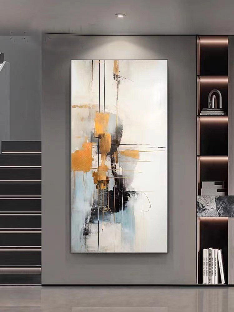 Handcrafted Abstract Painting, Modern Wall Art for Home Decor AB2048