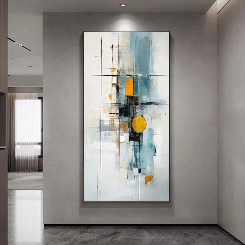 Handcrafted Abstract Painting, Modern Wall Art for Home Decor AB2049
