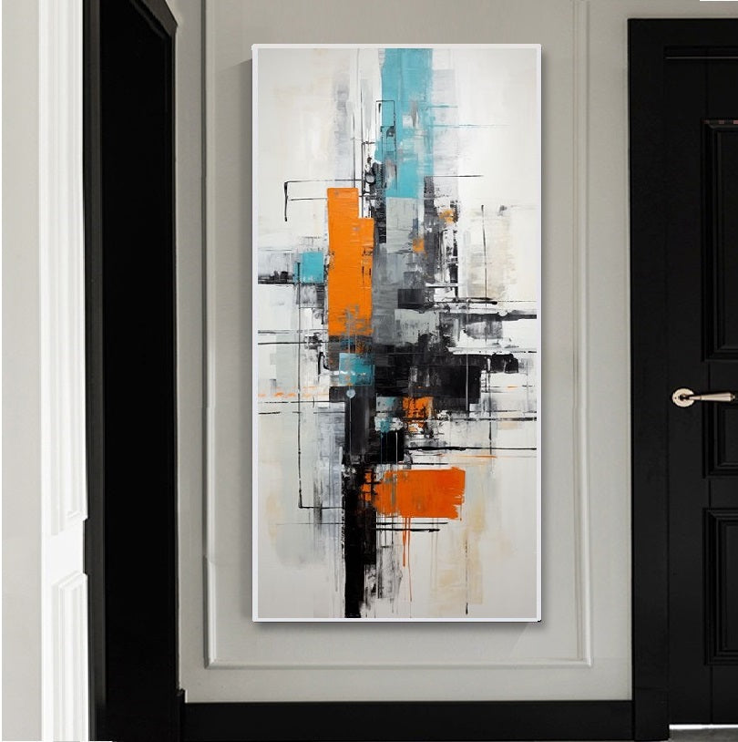 Handcrafted Abstract Painting, Modern Wall Art for Home Decor AB2051