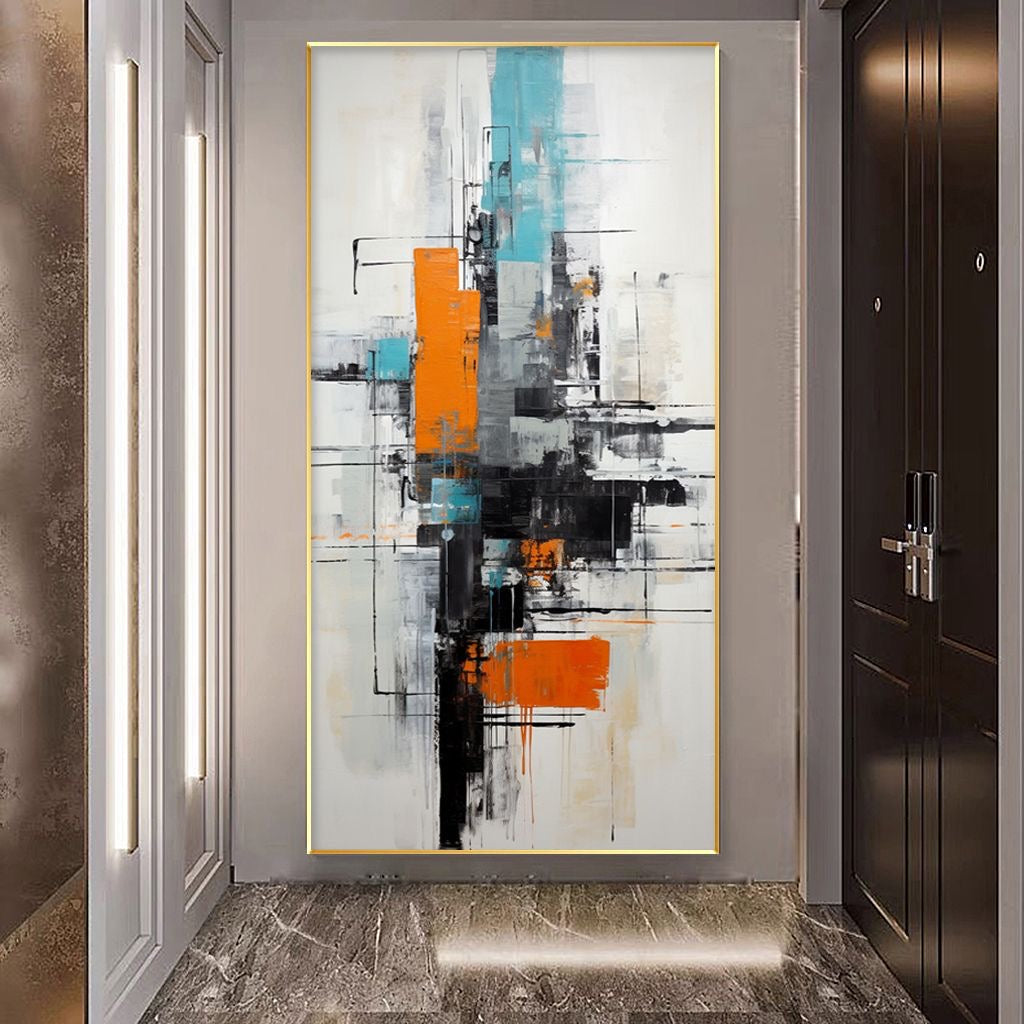 Handcrafted Abstract Painting, Modern Wall Art for Home Decor AB2051