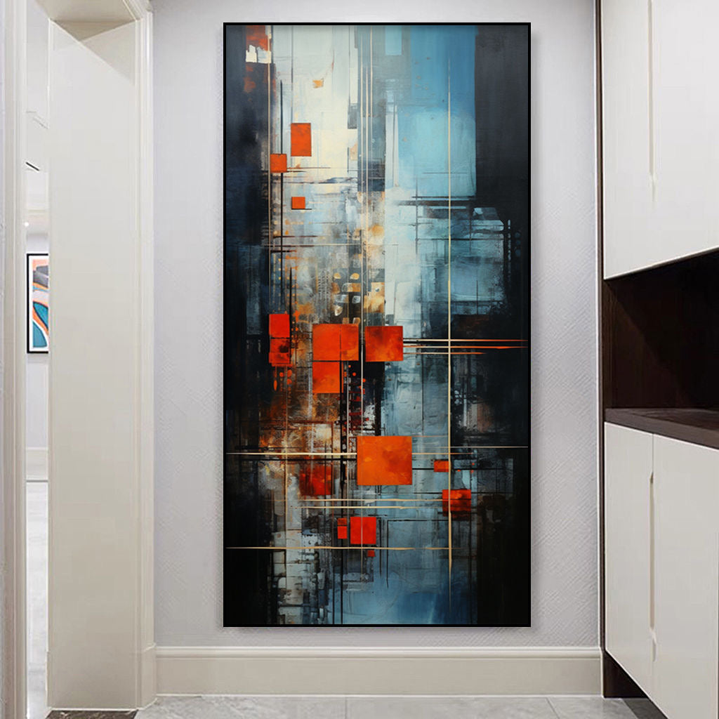 Handcrafted Abstract Painting, Modern Wall Art for Home Decor AB2053