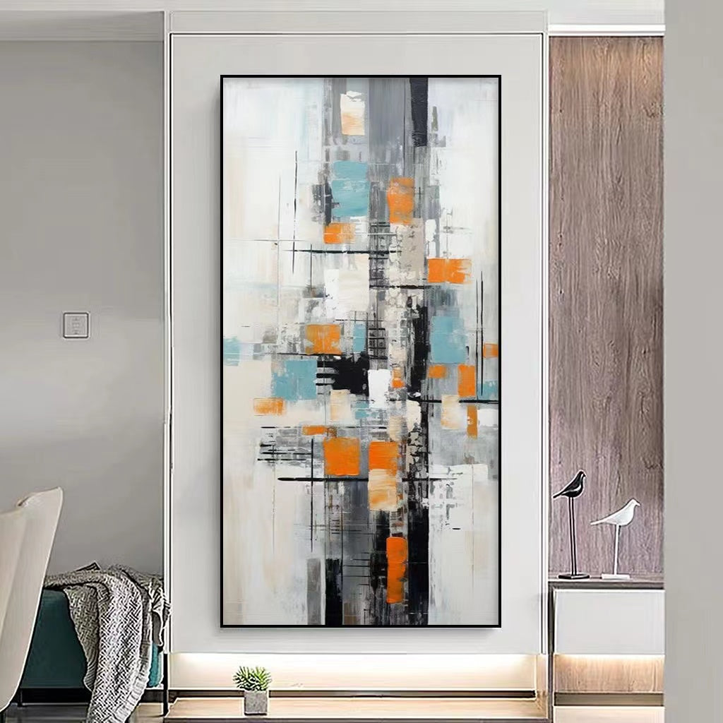 Handcrafted Abstract Painting, Modern Wall Art for Home Decor AB2054