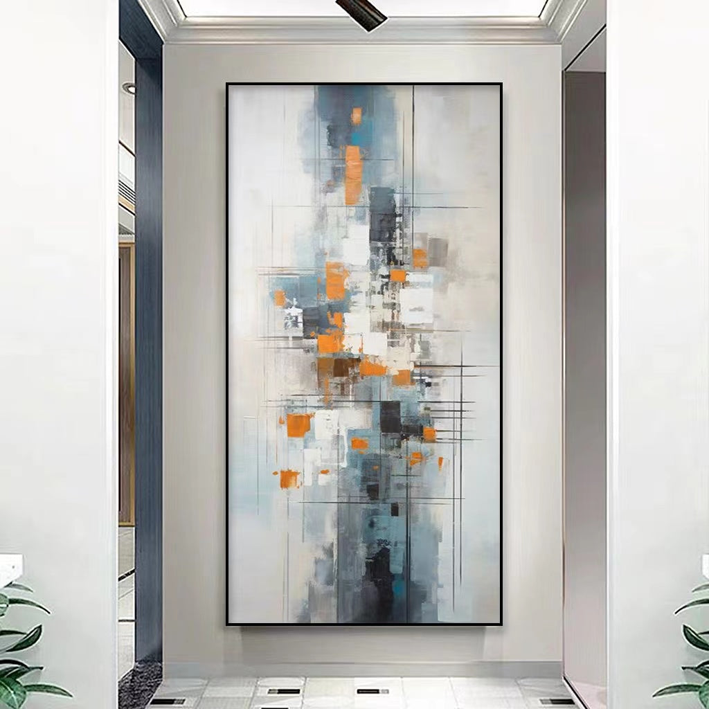 Handcrafted Abstract Painting, Modern Wall Art for Home Decor AB2055