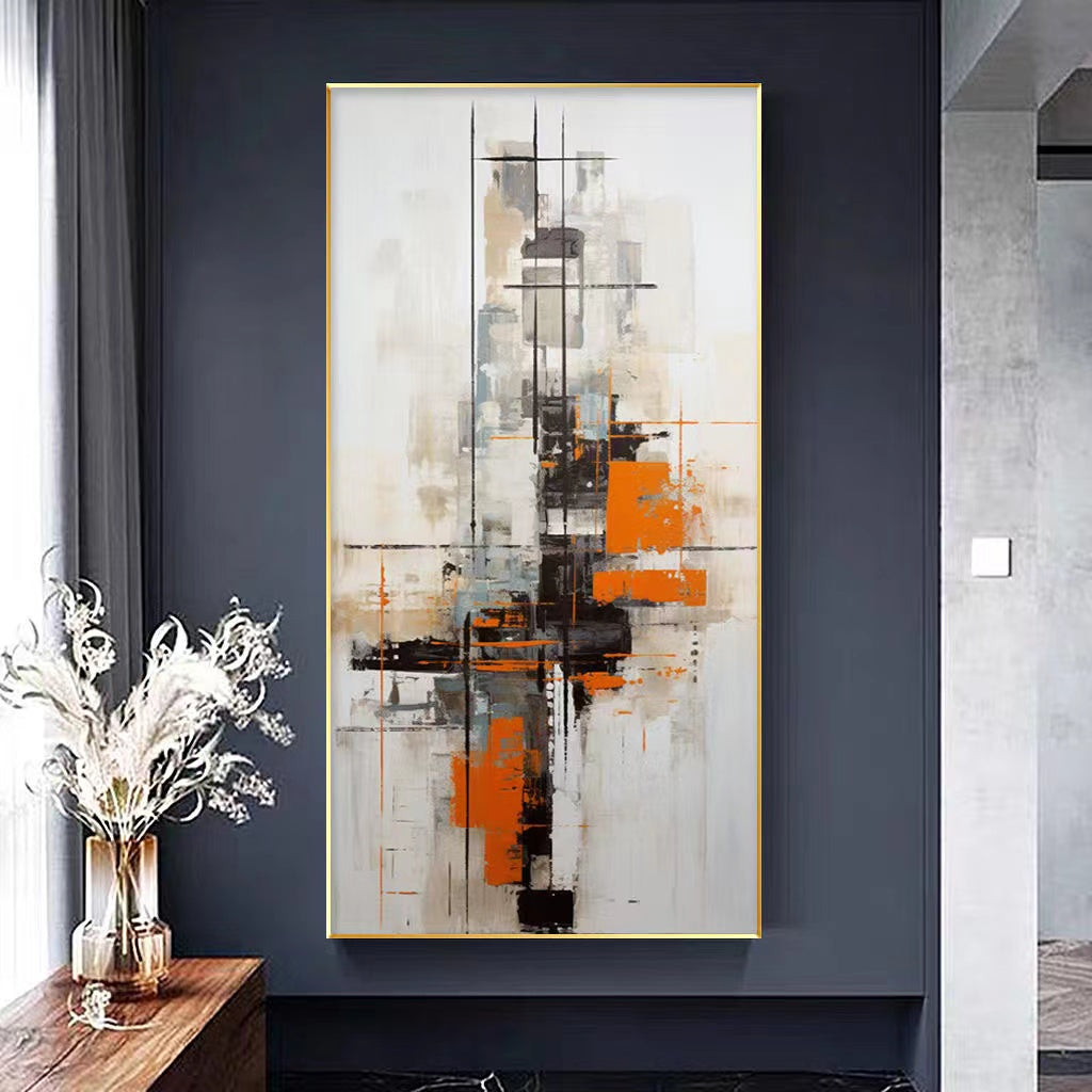 Handcrafted Abstract Painting, Modern Wall Art for Home Decor AB2056