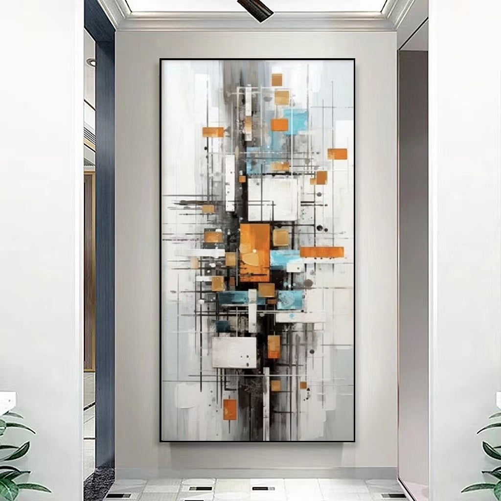 Handcrafted Abstract Painting, Modern Wall Art for Home Decor AB2057