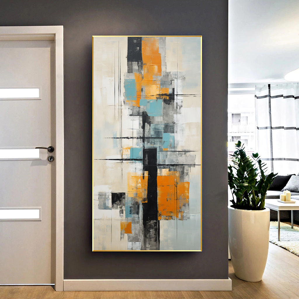 Handcrafted Abstract Painting, Modern Wall Art for Home Decor AB2058