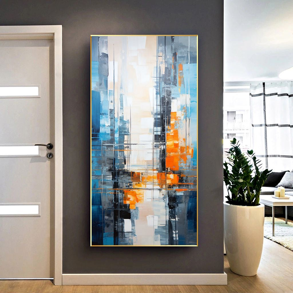 Handcrafted Abstract Painting, Modern Wall Art for Home Decor AB2059