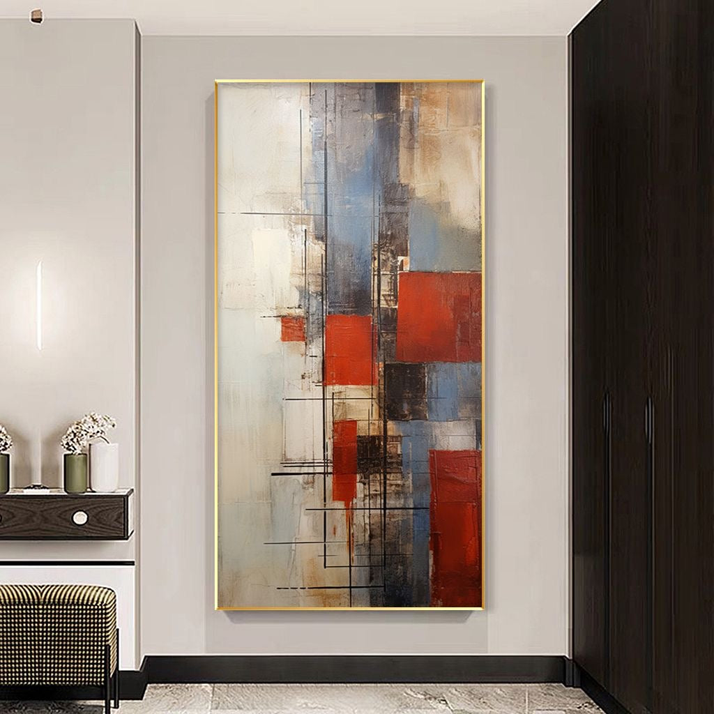 Handcrafted Abstract Painting, Modern Wall Art for Home Decor AB2061