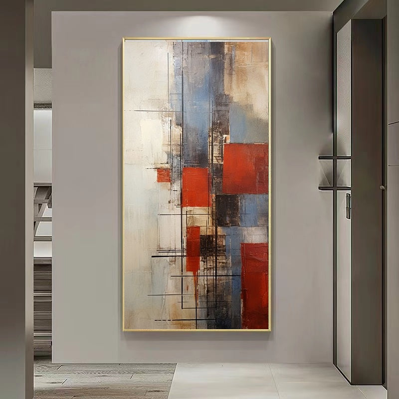 Handcrafted Abstract Painting, Modern Wall Art for Home Decor AB2061