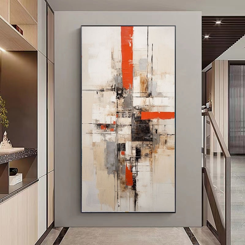 Handcrafted Abstract Painting, Modern Wall Art for Home Decor AB2062