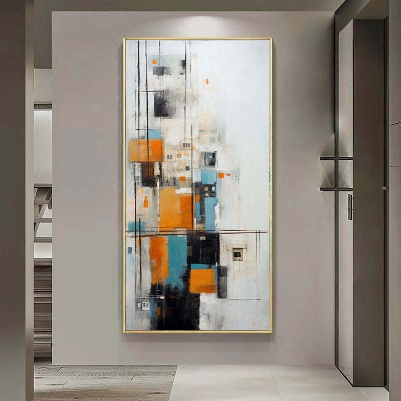 Handcrafted Abstract Painting, Modern Wall Art for Home Decor AB2063