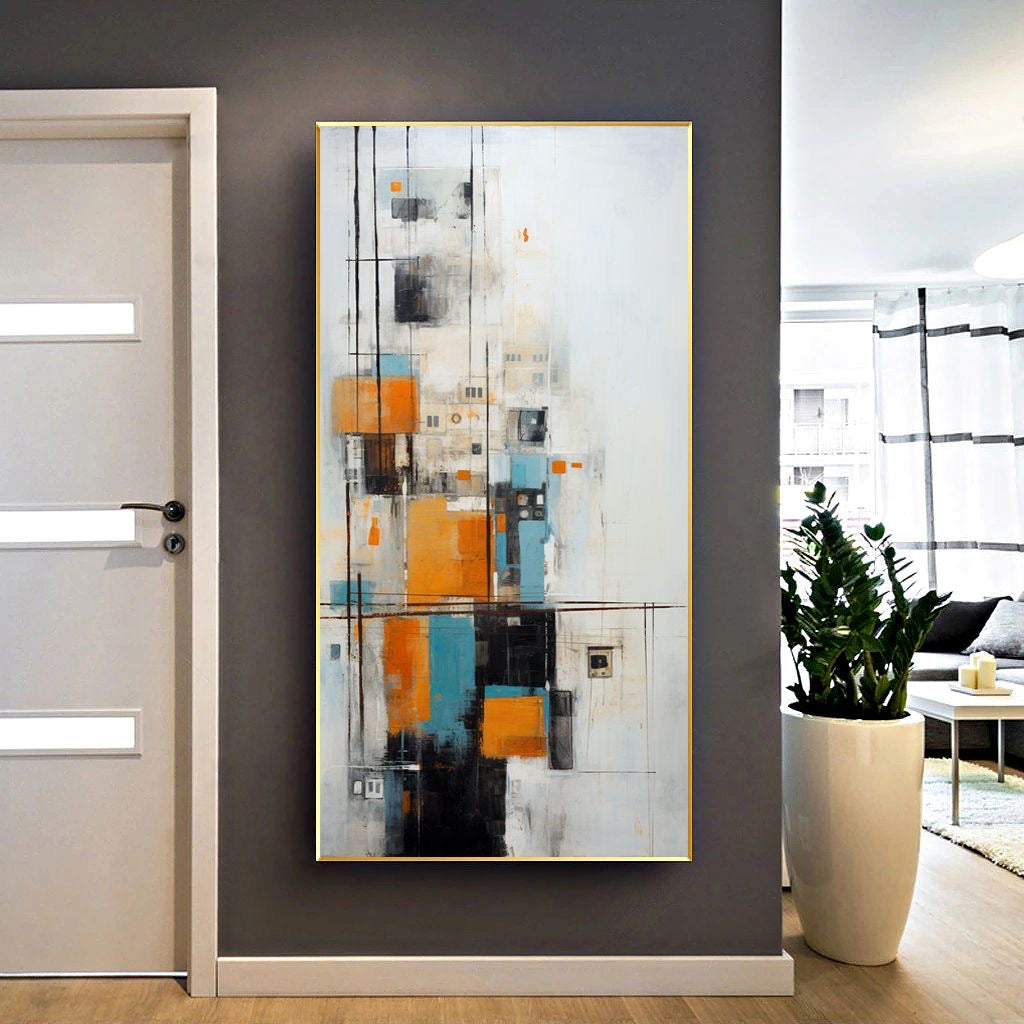 Handcrafted Abstract Painting, Modern Wall Art for Home Decor AB2063