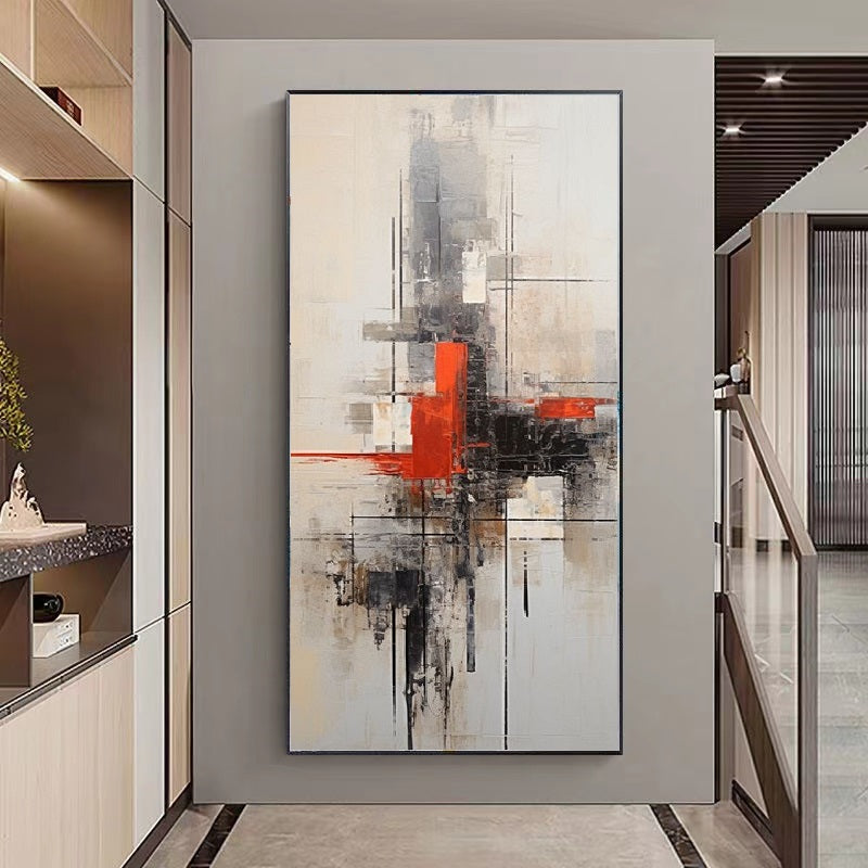 Handcrafted Abstract Painting, Modern Wall Art for Home Decor AB2064