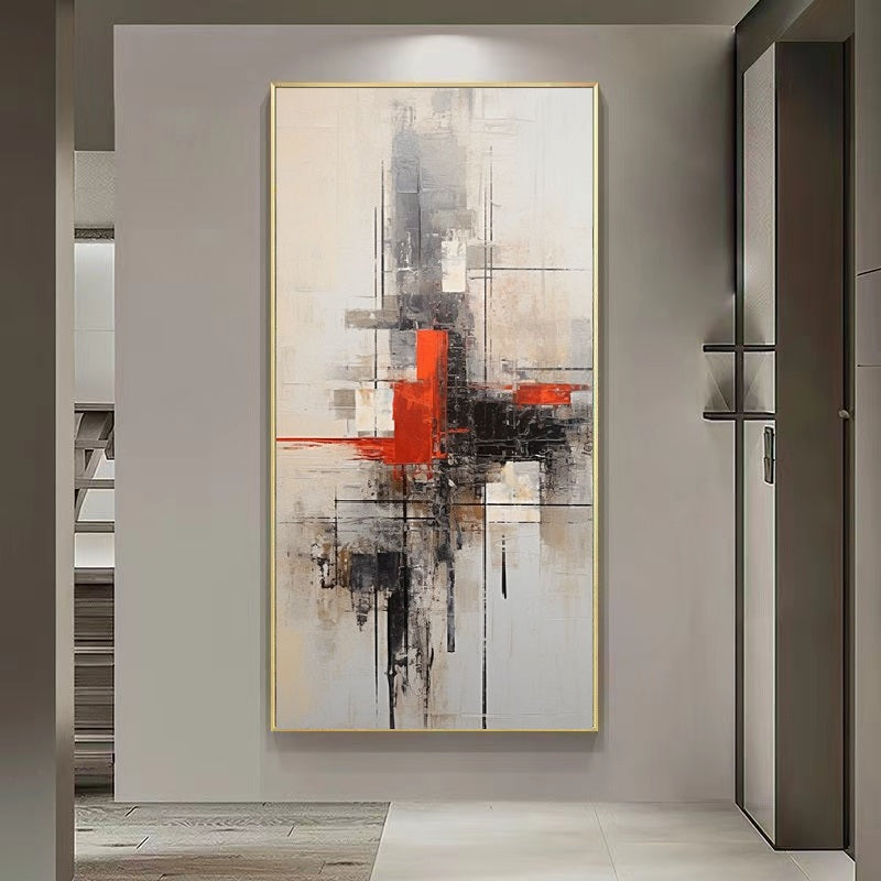 Handcrafted Abstract Painting, Modern Wall Art for Home Decor AB2064
